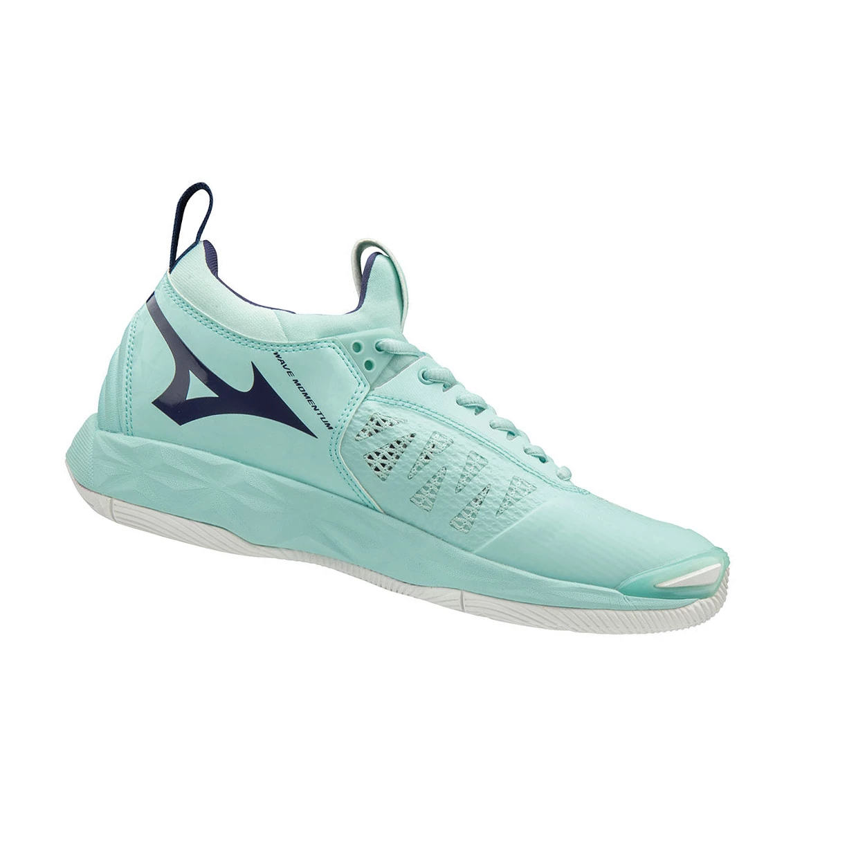 Zapatillas de Voleibol Mizuno Wave Momentum Mujer Azules Blancas | UNL341508