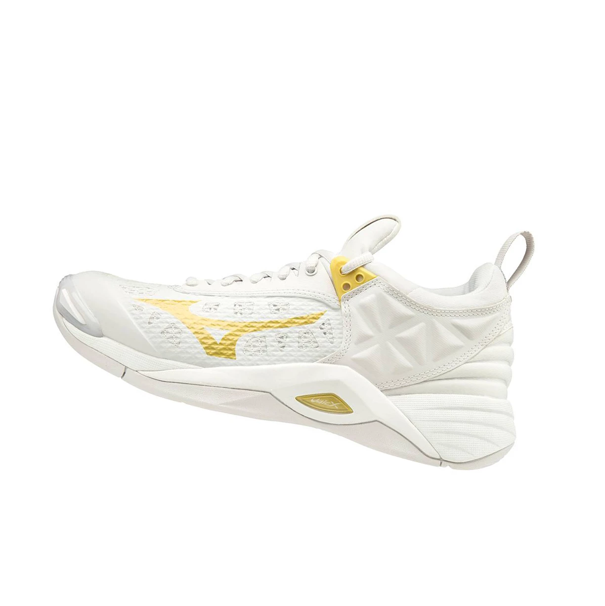 Zapatillas de Voleibol Mizuno Wave Momentum Mujer White/Gold | VZR869254