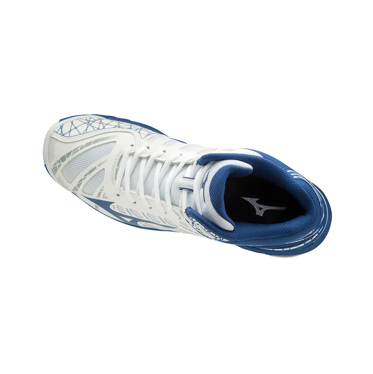 Zapatillas de Voleibol Mizuno Wave Voltage Mid Hombre White/Blue | EPV342981