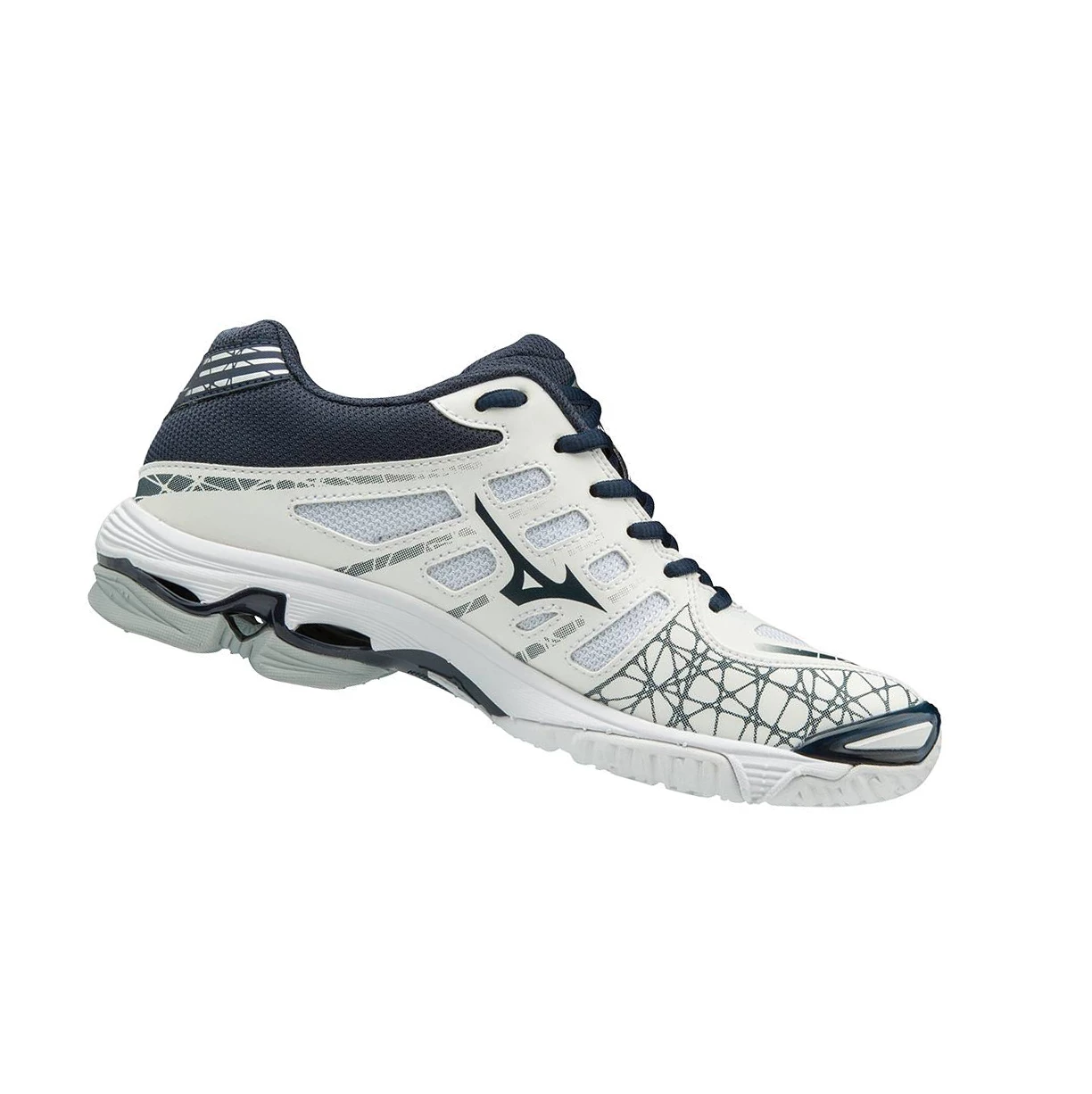 Zapatillas de Voleibol Mizuno Wave Voltage Mujer White/Navy | FZA978326