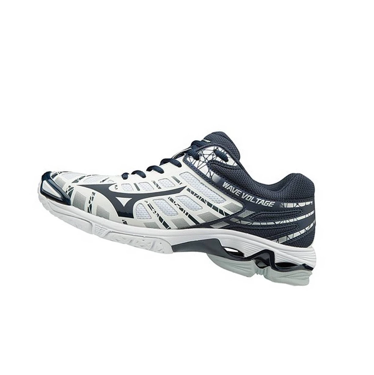 Zapatillas de Voleibol Mizuno Wave Voltage Mujer White/Navy | FZA978326