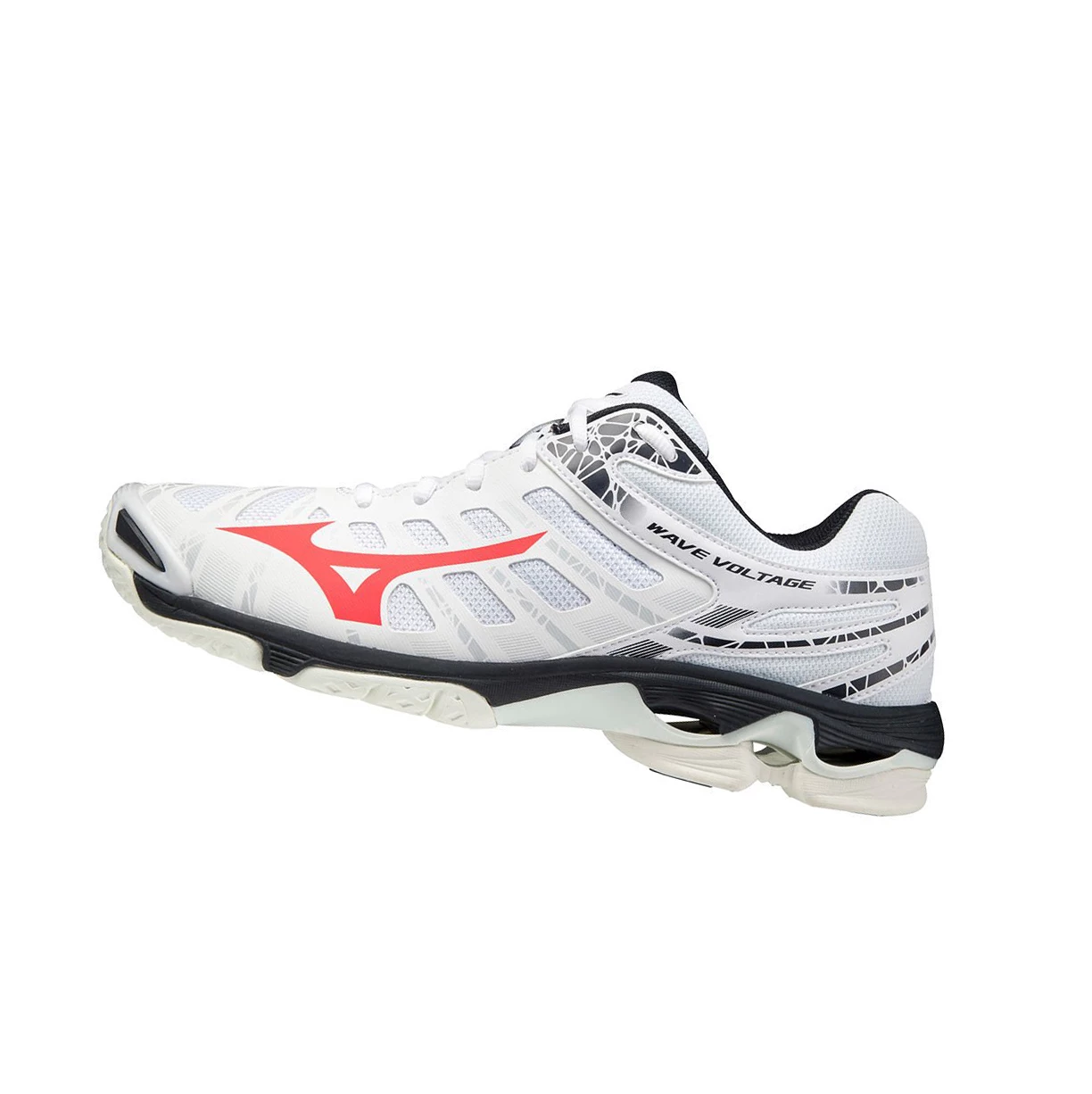 Zapatillas de Voleibol Mizuno Wave Voltage Mujer White/Red | IOV925307