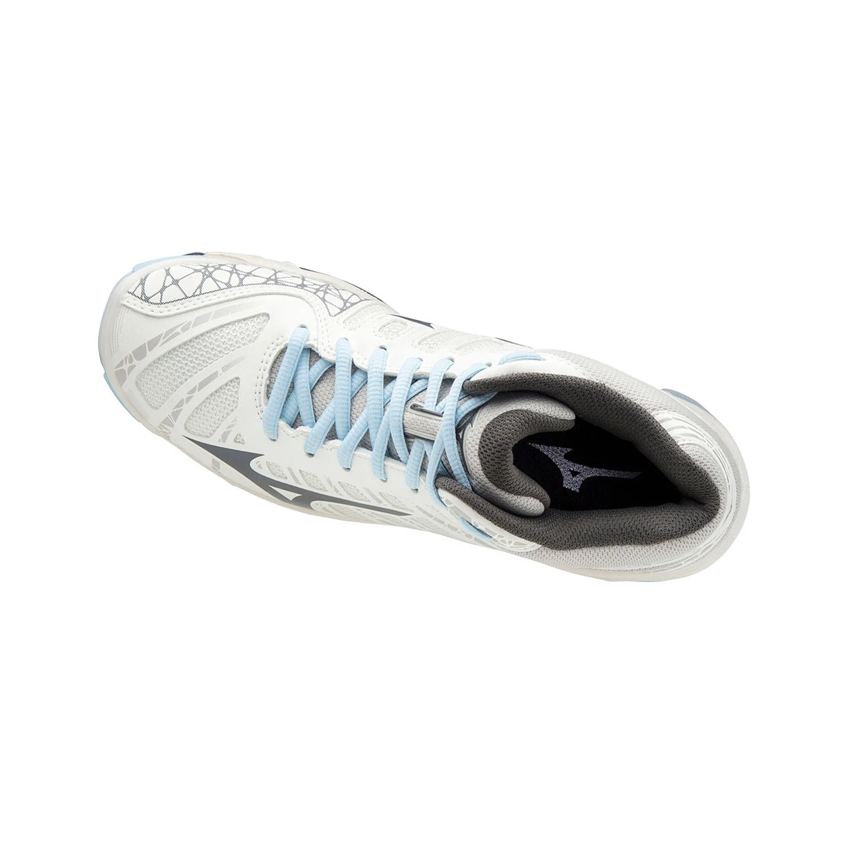 Zapatillas de Voleibol Mizuno Wave Voltage Mid Mujer White/Grey | LIR378912