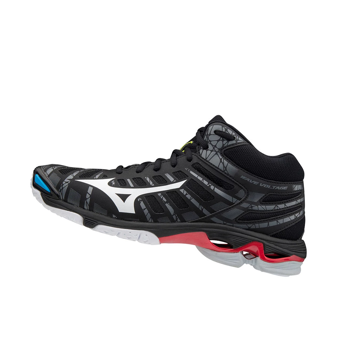 Zapatillas de Voleibol Mizuno Wave Voltage Mid Hombre Black/White | QPS086415