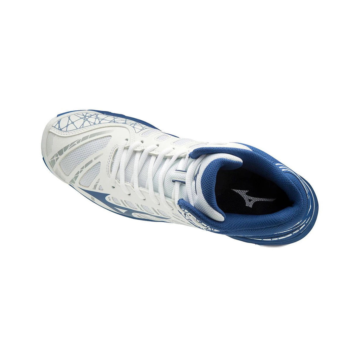 Zapatillas de Voleibol Mizuno Wave Voltage Mid Mujer White/Blue | RON984675