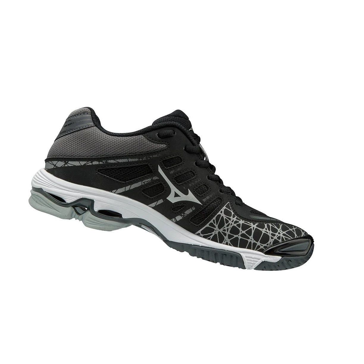 Zapatillas de Voleibol Mizuno Wave Voltage Mujer Black/Silver | TVR703289