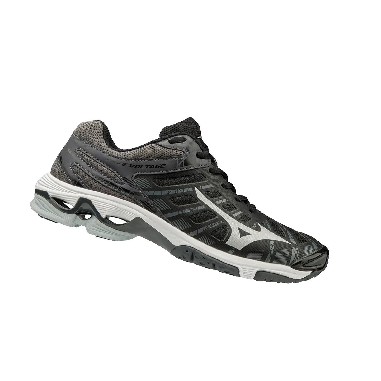 Zapatillas de Voleibol Mizuno Wave Voltage Mujer Black/Silver | TVR703289