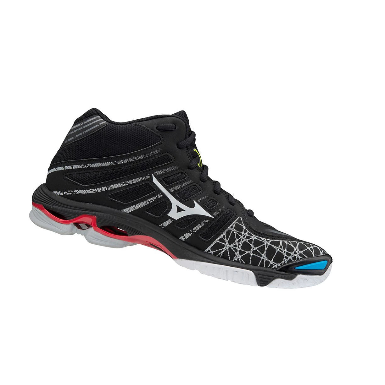 Zapatillas de Voleibol Mizuno Wave Voltage Mid Mujer Black/White | UZP068974