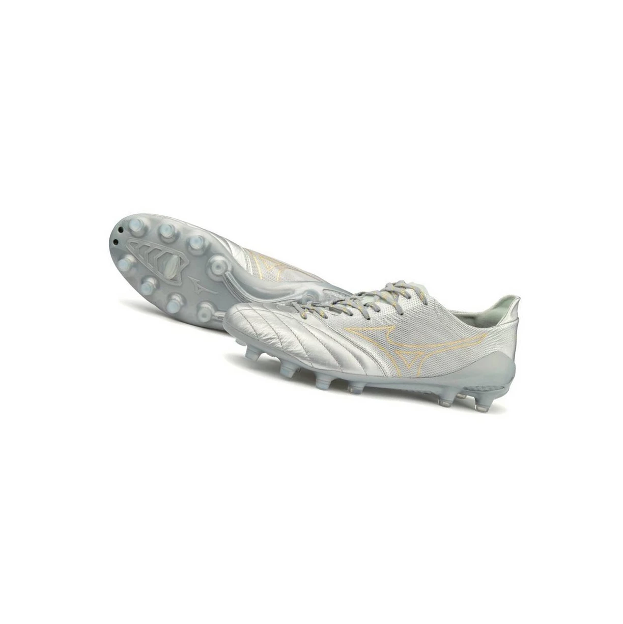 Zapatos De Fútbol Mizuno Morelia Neo Ii Beta Made In Japan Hombre Silver/Gold | HQX126708