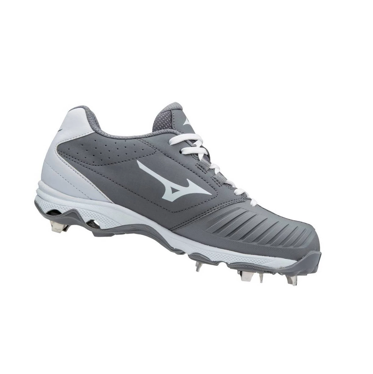 Zapatos de Softbol Mizuno 9-spike Advanced Sweep 4 Low Metal Mujer Grey/White | AZE361957