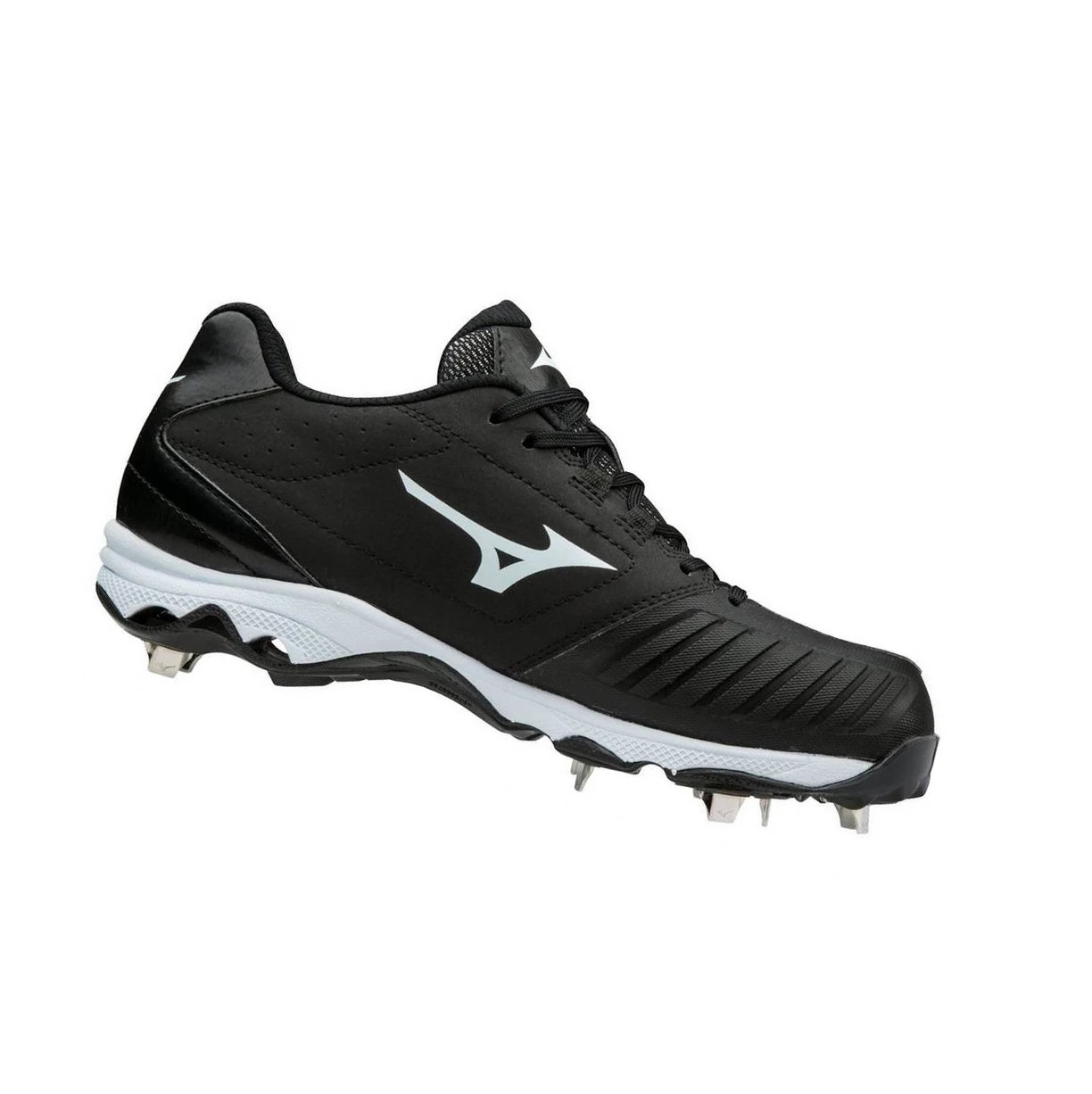 Zapatos de Softbol Mizuno 9-spike Advanced Sweep 4 Low Metal Mujer Black/White | HAG309426