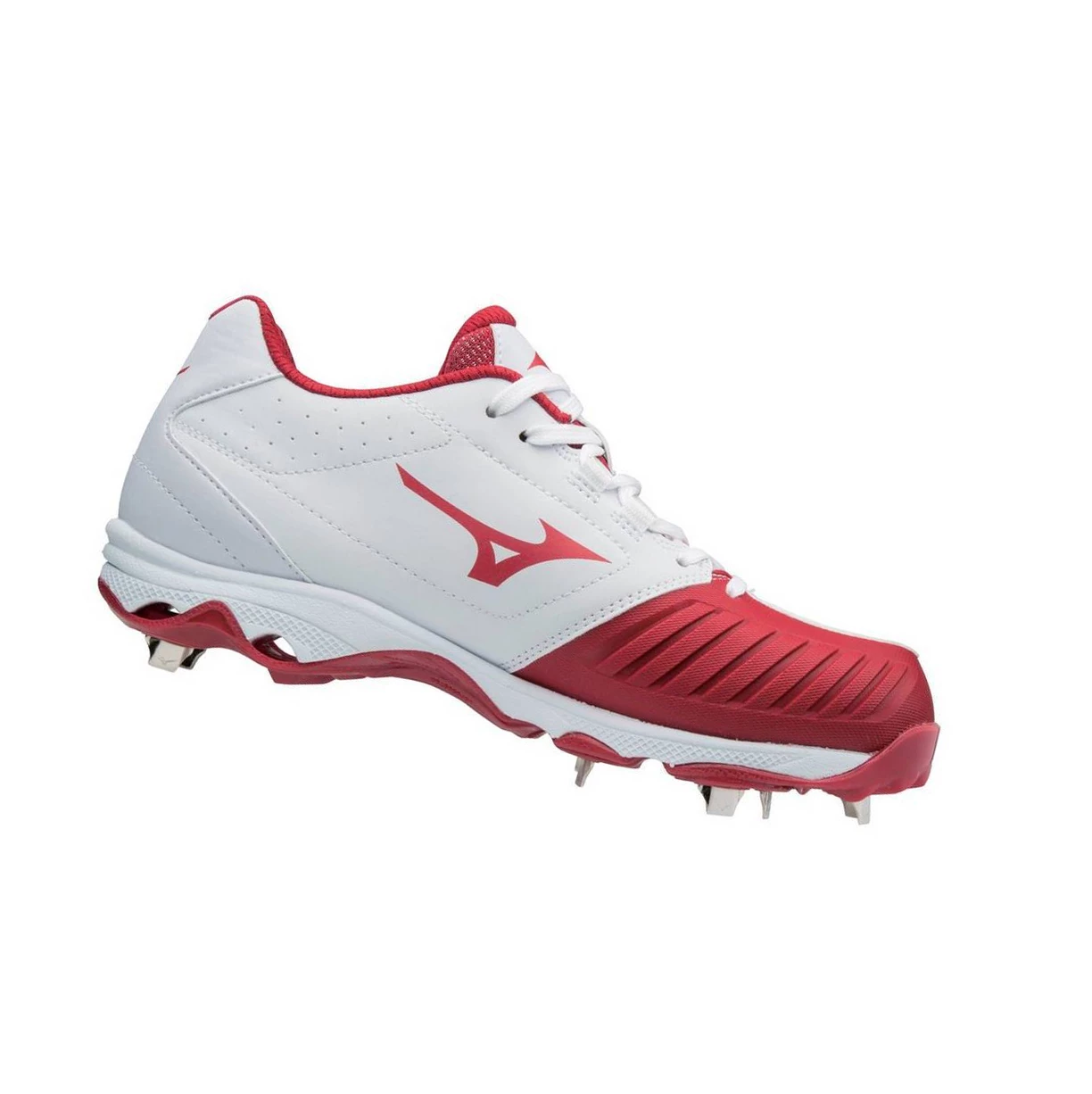 Zapatos de Softbol Mizuno 9-spike Advanced Sweep 4 Low Metal Mujer White/Red | NLE823465