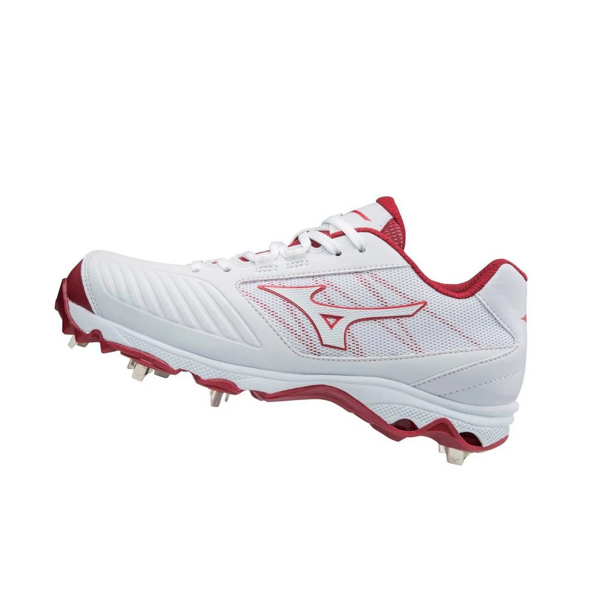 Zapatos de Softbol Mizuno 9-spike Advanced Sweep 4 Low Metal Mujer White/Red | NLE823465