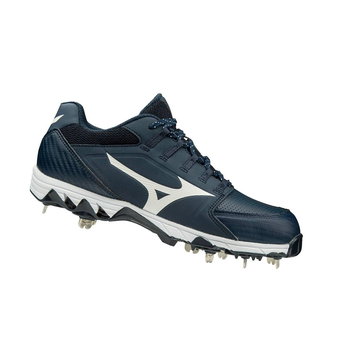 Zapatos de Softbol Mizuno 9-spike Swift 6 Low Metal Mujer Navy/White | MSJ614750