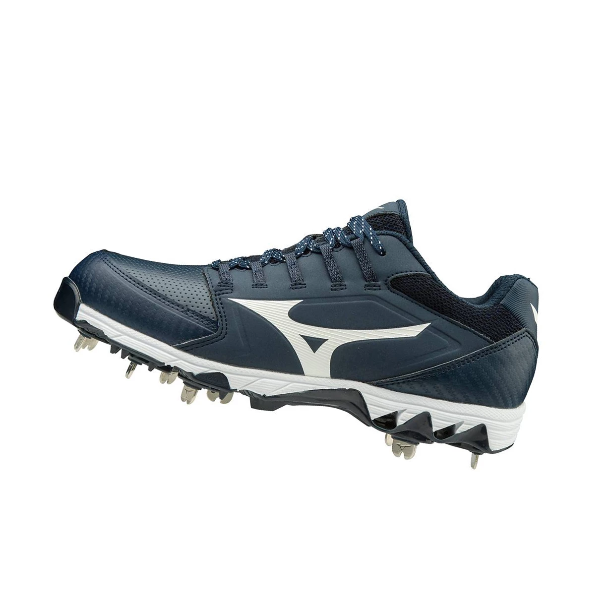 Zapatos de Softbol Mizuno 9-spike Swift 6 Low Metal Mujer Navy/White | MSJ614750