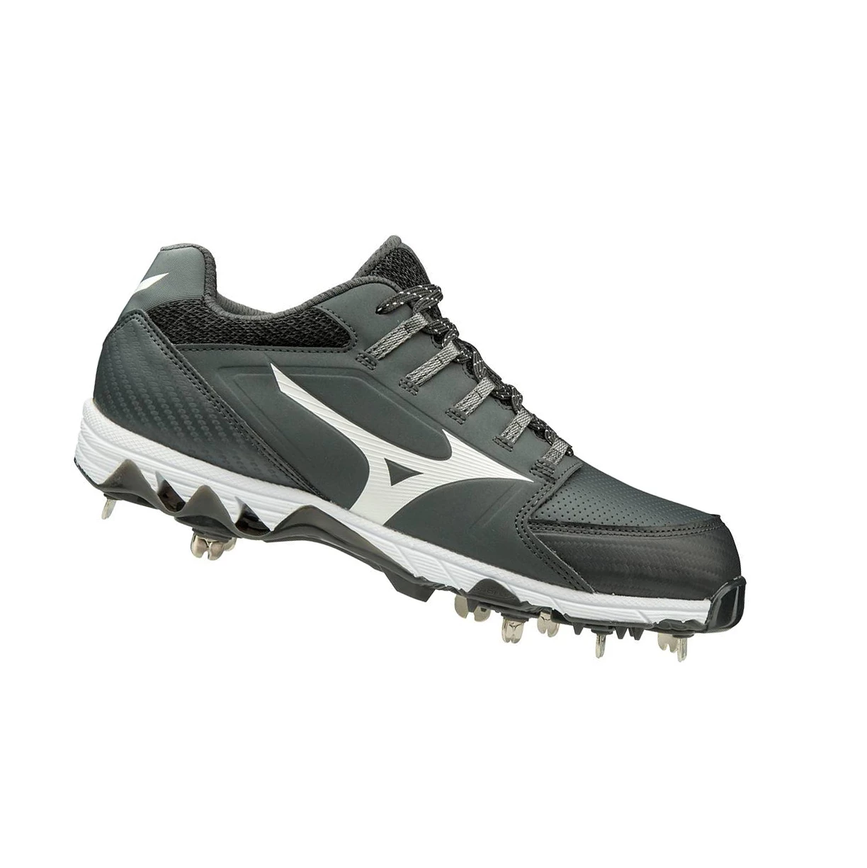 Zapatos de Softbol Mizuno 9-spike Swift 6 Low Metal Mujer Grey/White | RGH375108