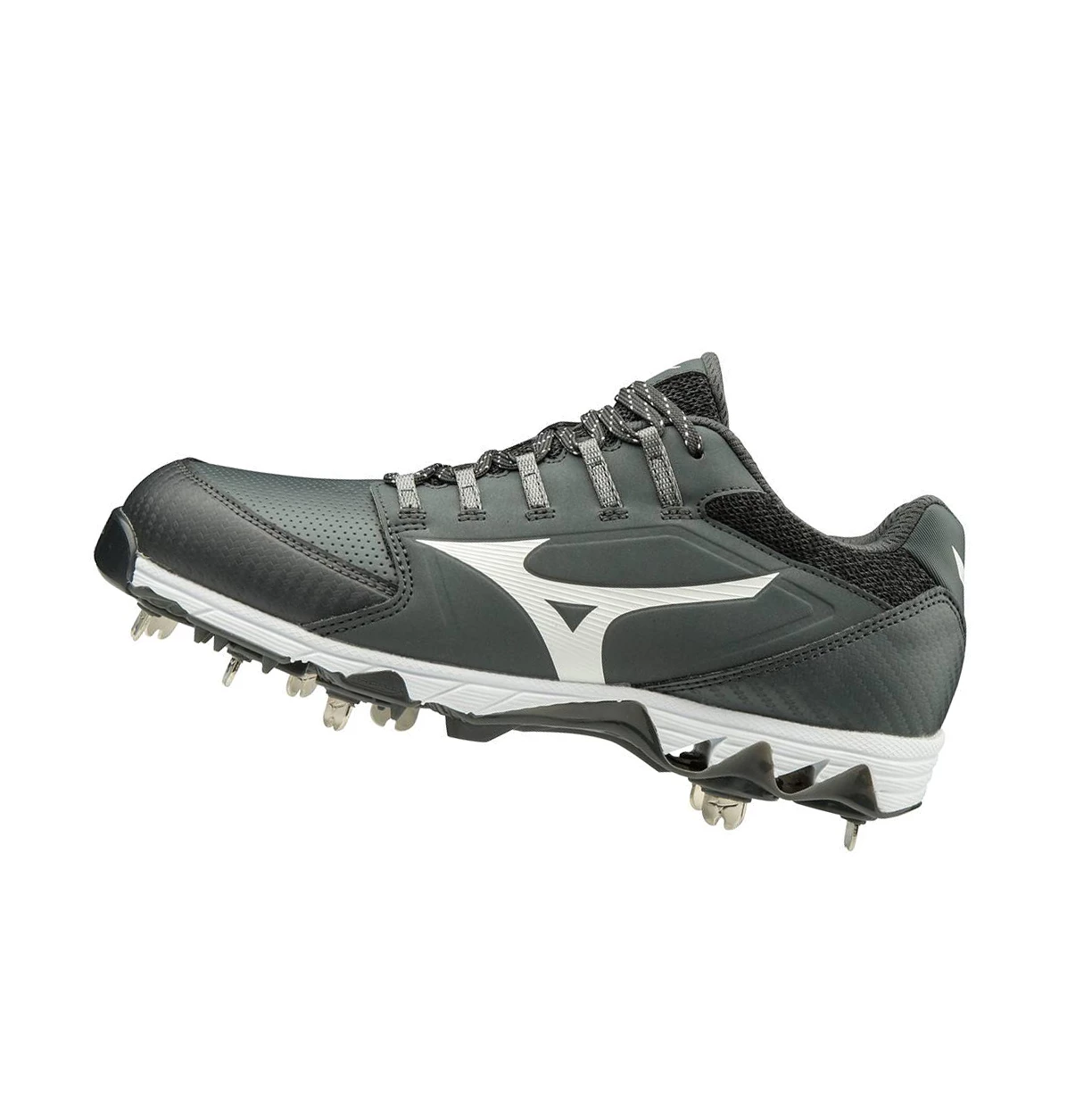 Zapatos de Softbol Mizuno 9-spike Swift 6 Low Metal Mujer Grey/White | RGH375108