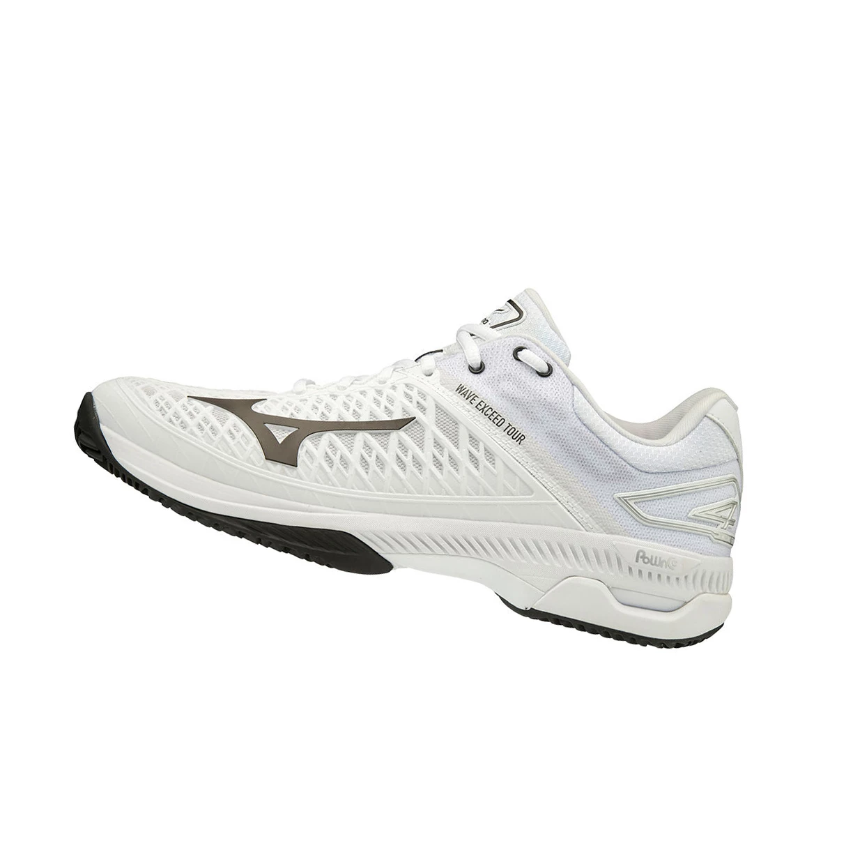 Zapatos de Tenis Mizuno Wave Exceed Tour 4 Cc Hombre White/Black | LNW970182