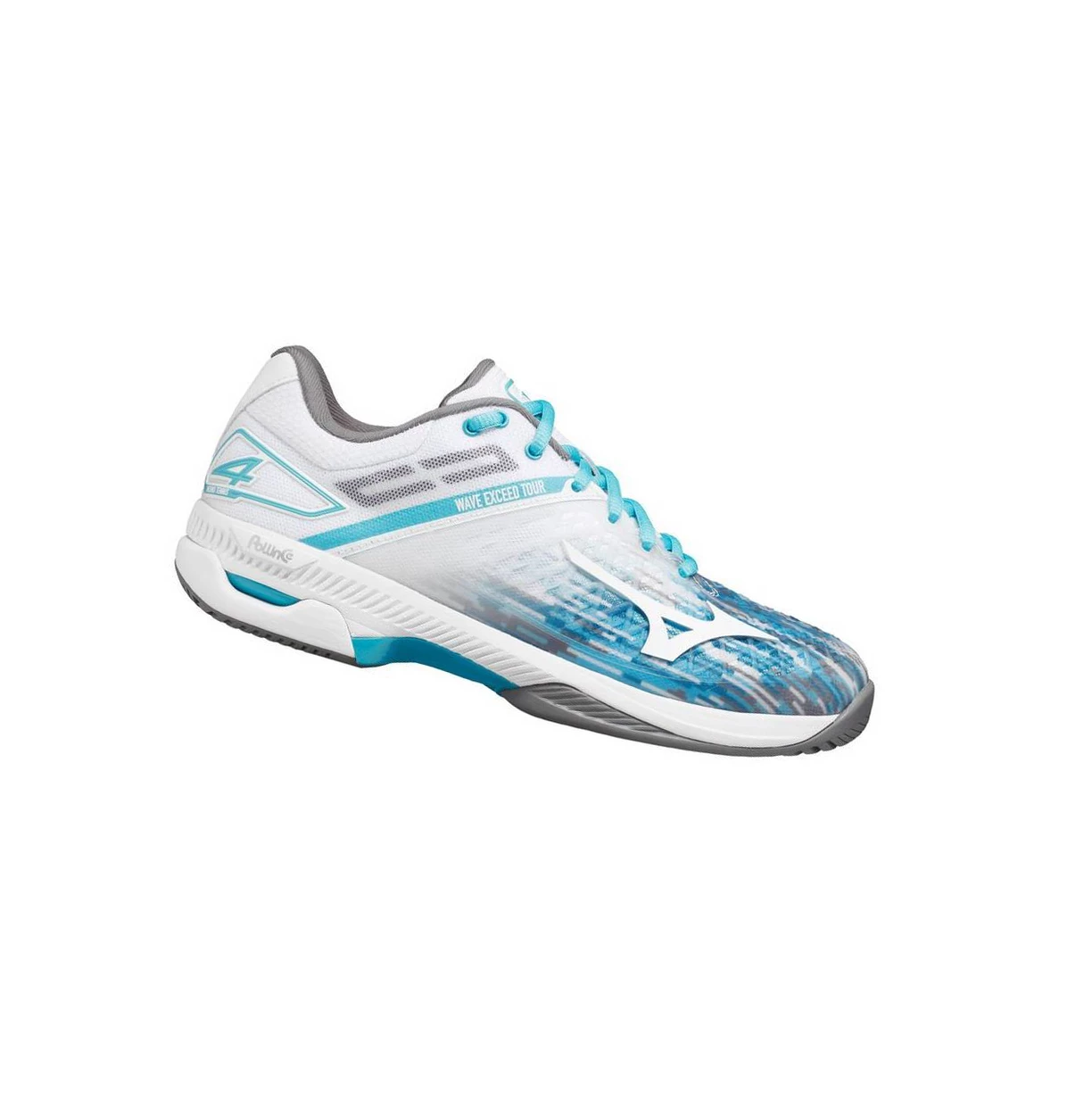 Zapatos de Tenis Mizuno Wave Exceed Tour 4 Ac Mujer Blue/White | MIC069524