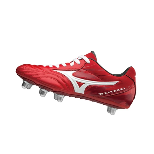 Botas de Rugby Mizuno Waitangi Ps Hombre Red/White | JAV204387