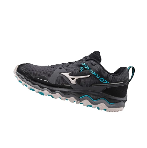 Zapatillas De Trail Running Mizuno Wave Mujin 7 Mujer Black/Grey/Blue | BOY391270