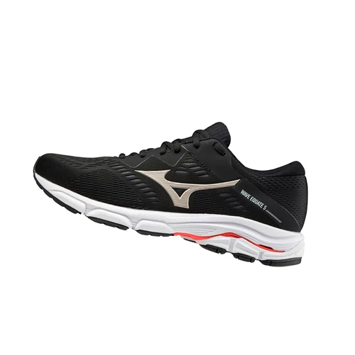 Zapatillas Running Mizuno Wave Equate 5 Hombre Black/Gold/Red | SLY473519