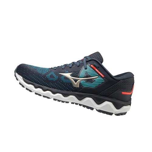 Zapatillas Running Mizuno Wave Horizon 5 Hombre Black/Blue | SRW485602