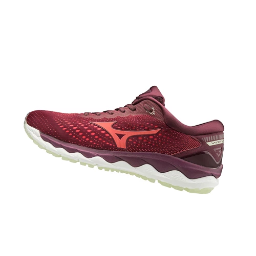 Zapatillas Running Mizuno Wave Sky 3 Mujer Burdeos | LBE128036