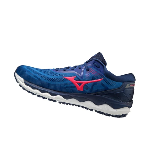 Zapatillas Running Mizuno Wave Sky 4 Hombre Blue/Pink | ZXQ684029