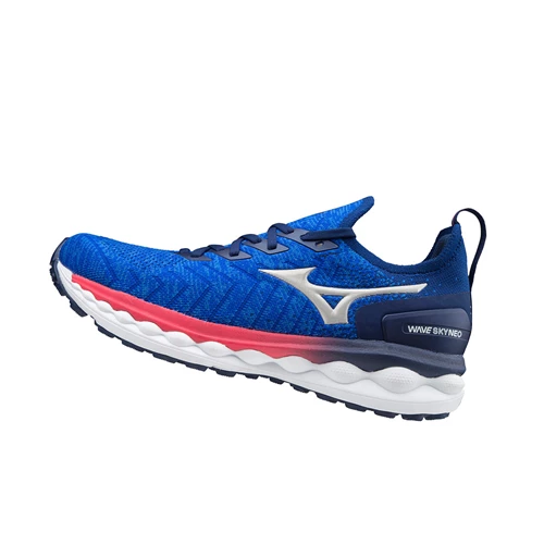 Zapatillas Running Mizuno Wave Sky Neo Hombre Blue/Silver/Pink | XNU031285