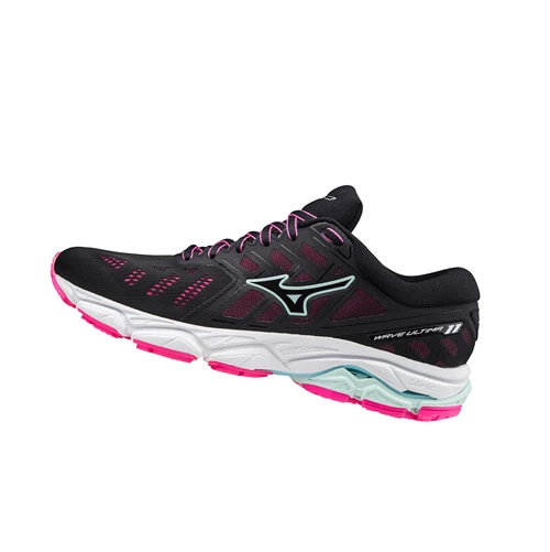 Zapatillas Running Mizuno Wave Ultima 11 Mujer Black/Light Turquoise/Pink | BCW542698