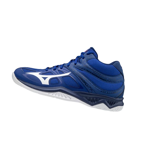 Zapatillas de Voleibol Mizuno Thunder Blade 2 Mid Hombre Blue/White/Pink | EMC318607