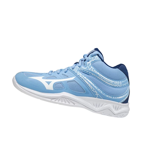 Zapatillas de Voleibol Mizuno Thunder Blade 2 Mid Mujer Blue/White | EVN754109