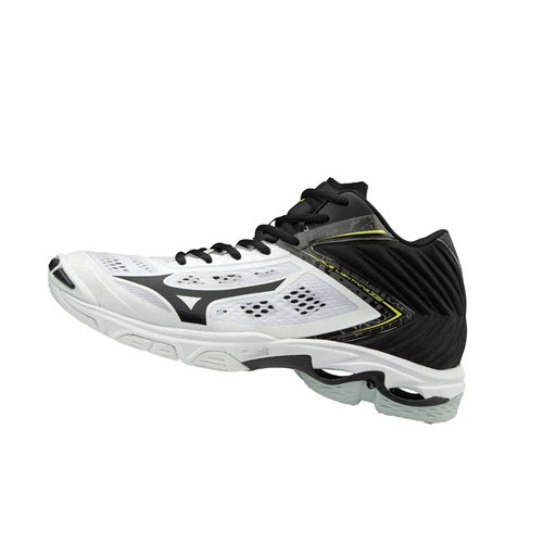 Zapatillas de Voleibol Mizuno Wave Lightning Z5 Mid Hombre White/Black | ADP580936