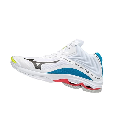 Zapatillas de Voleibol Mizuno Wave Lightning Z6 Mid Mujer White/Black/Blue | CEU927436