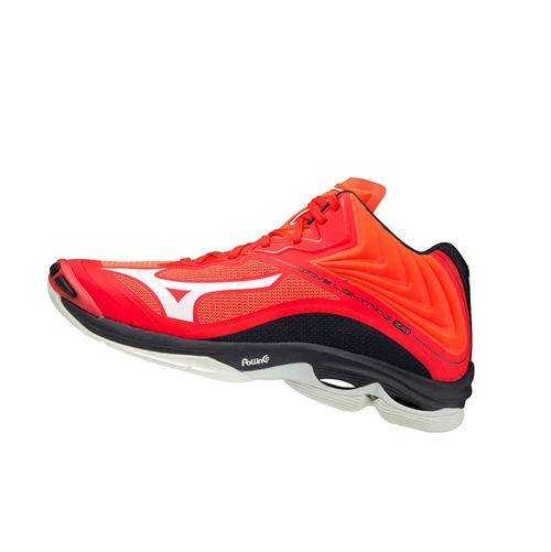 Zapatillas de Voleibol Mizuno Wave Lightning Z6 Mid Hombre Orange/White/Blue | CMO685097