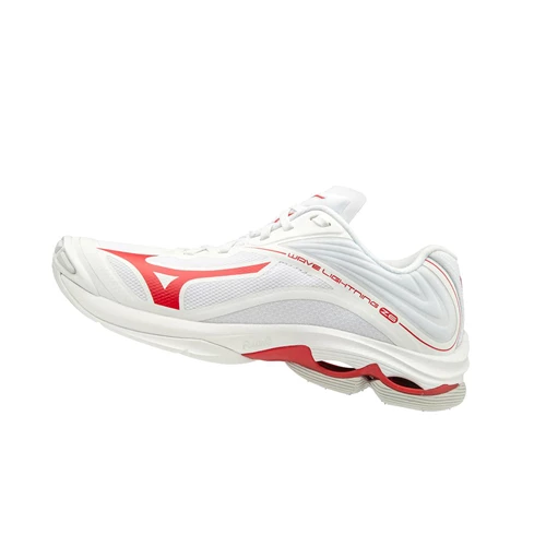 Zapatillas de Voleibol Mizuno Wave Lightning Z6 Mujer White/Red | FGP764015