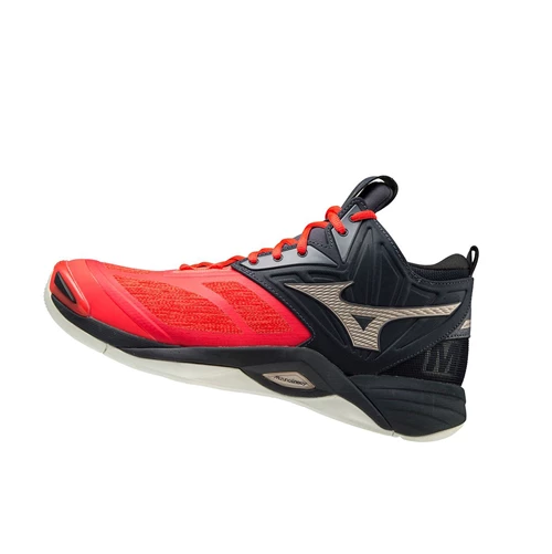 Zapatillas de Voleibol Mizuno Wave Momentum 2 Mid Mujer Red/Gold | BTX914853