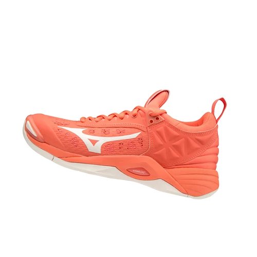 Zapatillas de Voleibol Mizuno Wave Momentum Mujer Coral/white | EQA869371