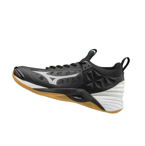 Zapatillas de Voleibol Mizuno Wave Momentum Mujer Black/Silver | ZDE185042