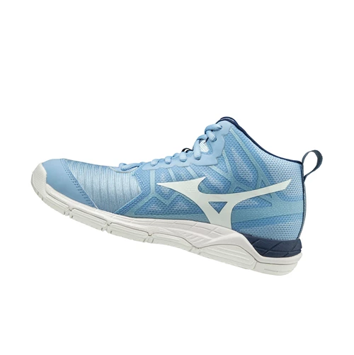 Zapatillas de Voleibol Mizuno Wave Supersonic 2 Mid Mujer Blue/White | MHT243685