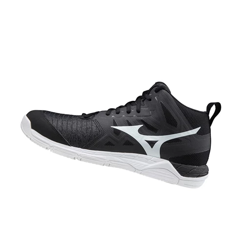 Zapatillas de Voleibol Mizuno Wave Supersonic 2 Mid Hombre Black/White/Grey | XYB638509