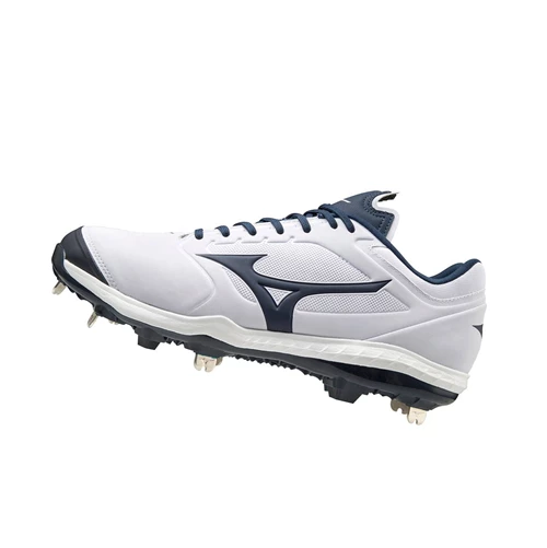 Zapatos de Softbol Mizuno Sweep 5 Low Metal Mujer White/Navy | EVY380165