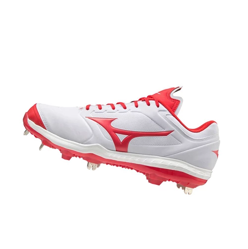 Zapatos de Softbol Mizuno Sweep 5 Low Metal Mujer White/Red | JBU206148