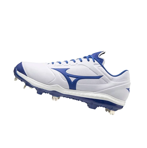 Zapatos de Softbol Mizuno Sweep 5 Low Metal Mujer White/Royal | MWP135908